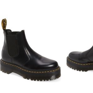 Jadon platform black dr marten chelsea boots
